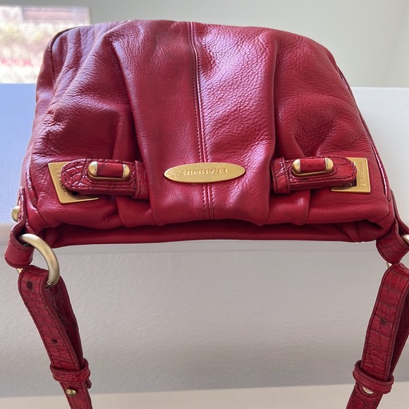 Brahmin Bags Brahmin Red Leather Crossbody Bag Poshmark